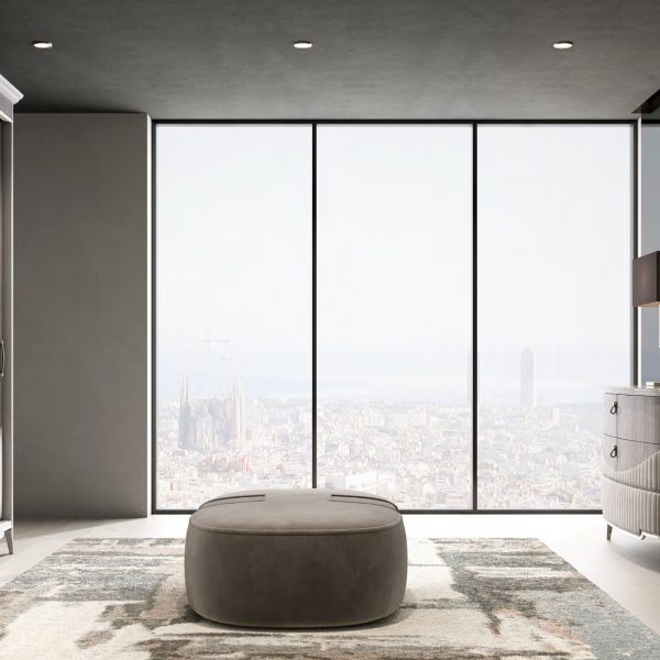 GHEZZANI-ARREDAMENTI-Collezione-NAVIGLI-NIGHT-ASTON-pouff-pouffe-con-comò-CERESIO-e-armadio-CONNERY