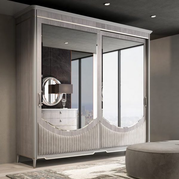 GHEZZANI-ARREDAMENTI-Collezione-NAVIGLI-NIGHT-CONNERY-armadio-wardrobe-con-pouff-ASTON