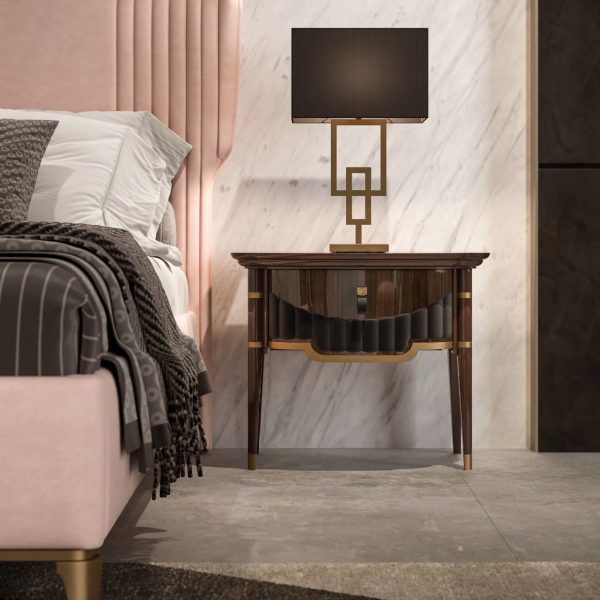 GHEZZANI-ARREDAMENTI-Collezione-NAVIGLI-NIGHT-GATTOPARDO-letto-bed-particolare-con-comodino-FLEMING